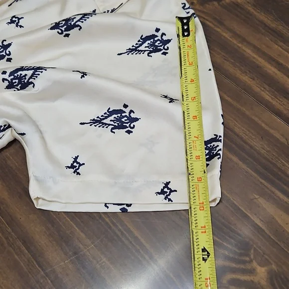 Glam Cream and Navy Casual Dress - Picture 7 of 12